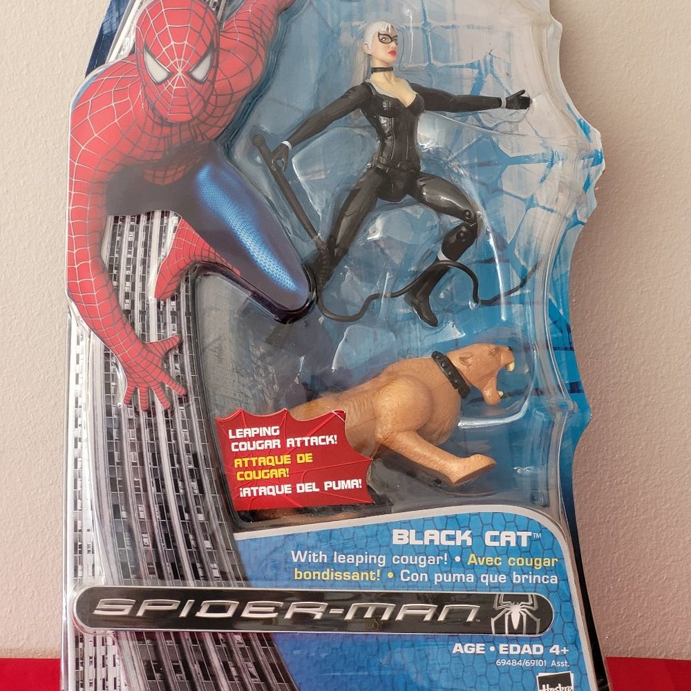 2007 SPIDER-MAN, BLACK CAT ACTION FIGURE, MINT IN PACKAGE!!!